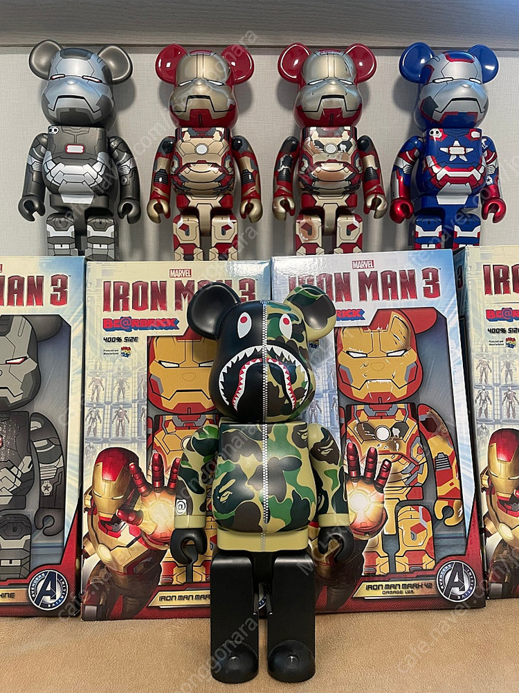 베어브릭 400% 아이언맨 마블4종세트--4