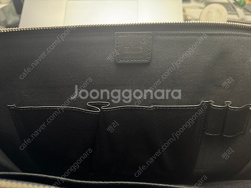 몽블랑 서류 가죽 클러치 새제품--1