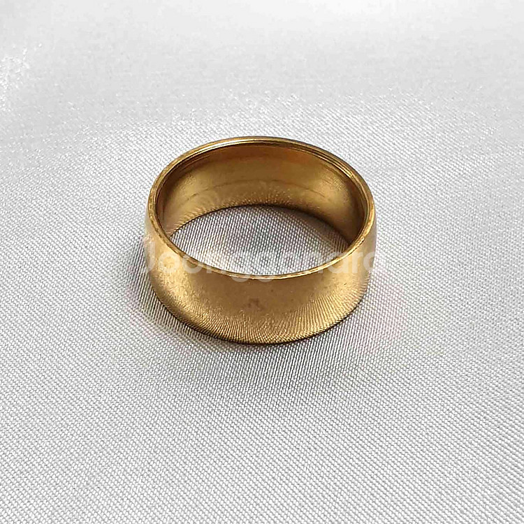 (1+1)남녀 공용 골드색 심플 패션 반지 19mm 총...--1