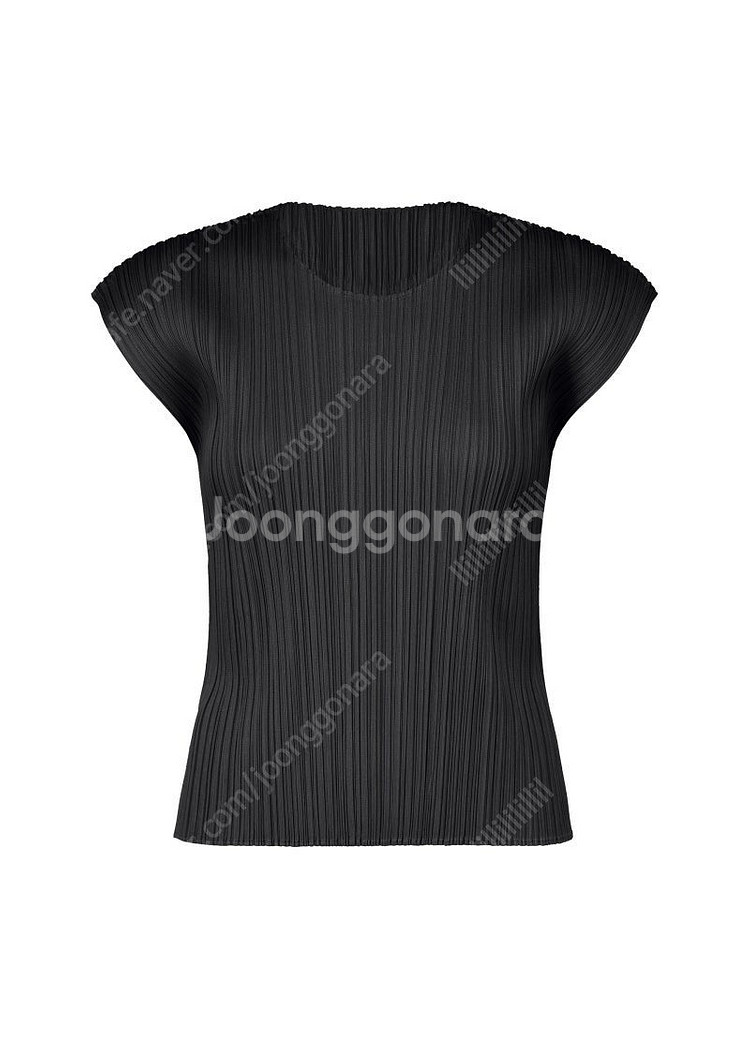 플리츠플리즈 7월 먼슬리 탑 블랙 3 size--0