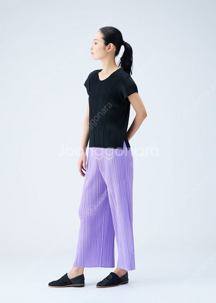 플리츠플리즈 7월 먼슬리 탑 블랙 3 size--2