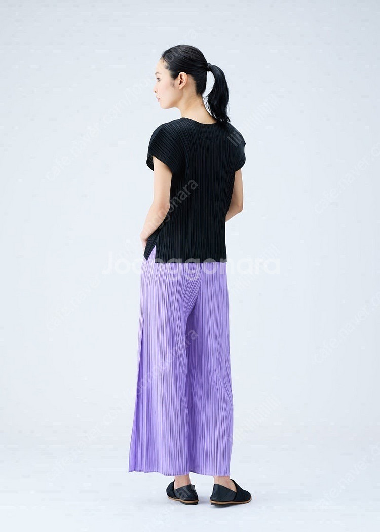 플리츠플리즈 7월 먼슬리 탑 블랙 3 size--3