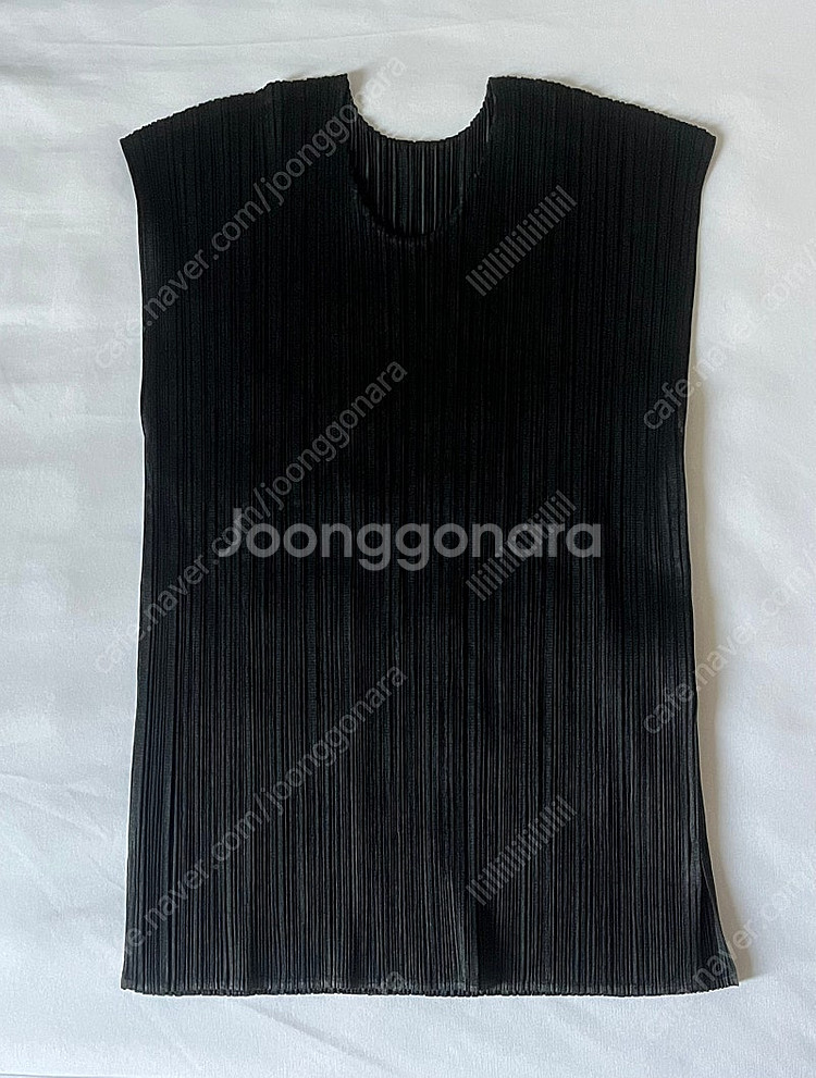 플리츠플리즈 7월 먼슬리 탑 블랙 3 size--5