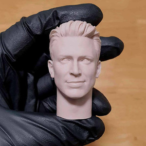 스티브로저스 낸시조형 미도색 리캐 헤드 12인치 피규어