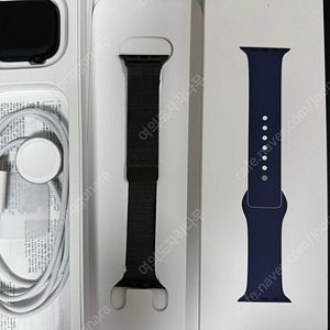 애플워치 10 42mm 풀세트 (정품스트랩 다수)