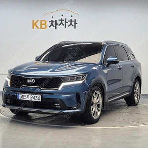 쏘렌토 중고 신형 쏘렌토 MQ4 중고 쏘렌토 중고차 파란색 2021년식 24,582km 디젤 2.2 2WD 시그니처 중고차구매