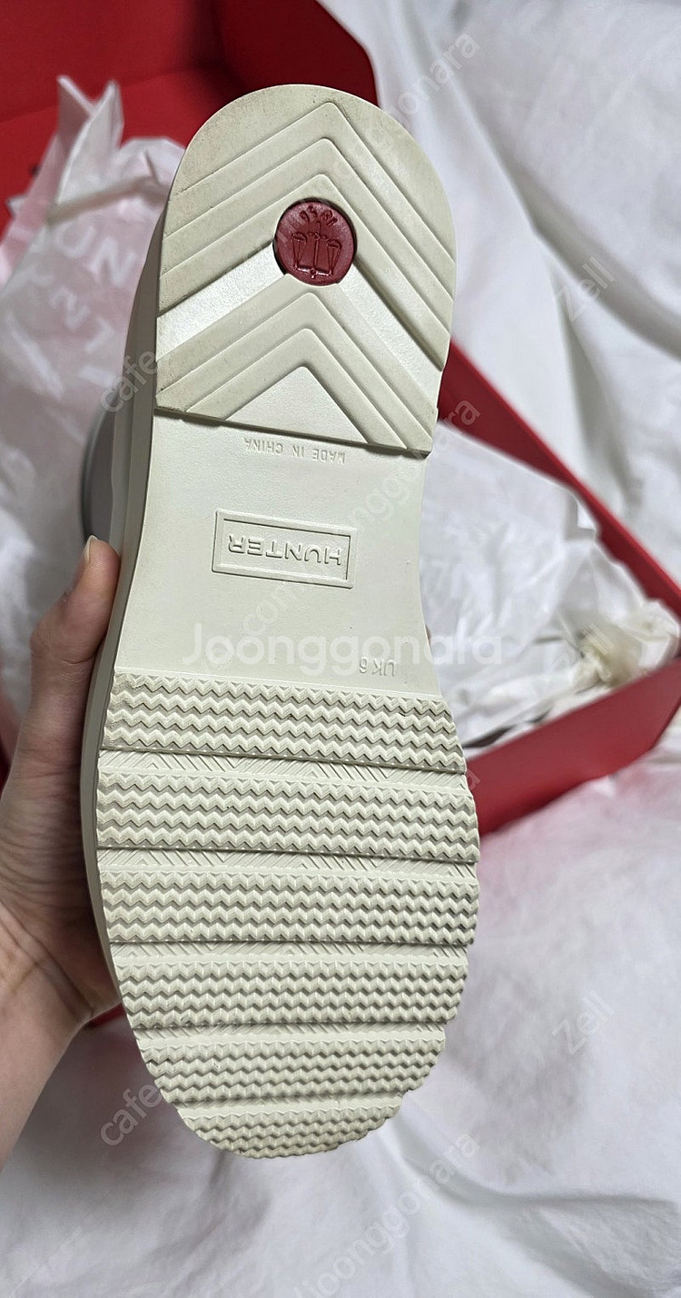 헌터 오리지날 플레이 숏 레인부츠 250 /장화--8