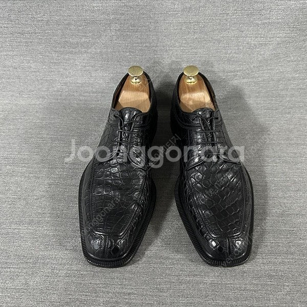 아테스토니 리얼 악어가죽 명품구두/남성(7.5)/s56/이태리명품--0
