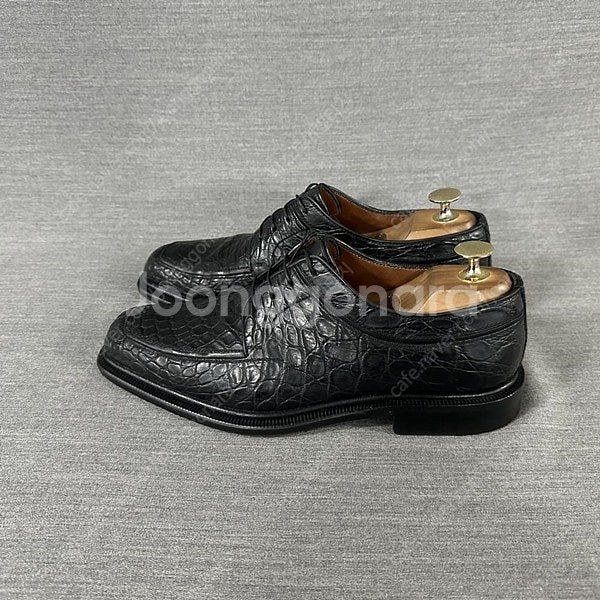 아테스토니 리얼 악어가죽 명품구두/남성(7.5)/s56/이태리명품--2