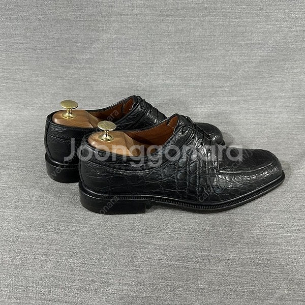 아테스토니 리얼 악어가죽 명품구두/남성(7.5)/s56/이태리명품--3
