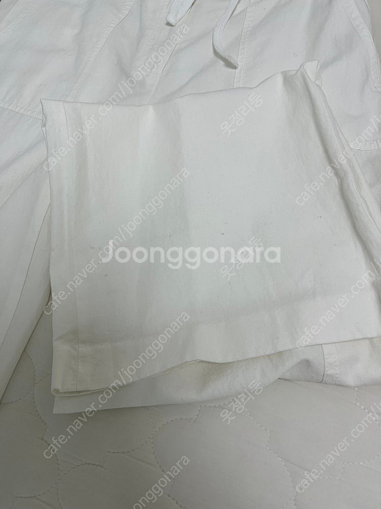 헤이그 haag 린넨 워크 팬츠 화이트 s 리넨--3