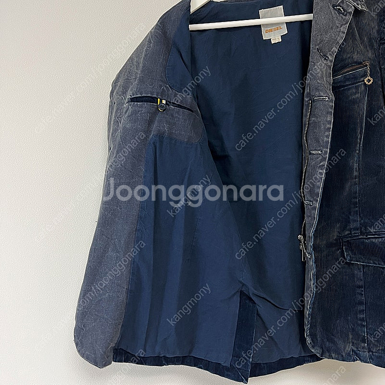 [S] 디젤 빈티지 네이비 워싱 코듀로이 테일러드 자켓...--6