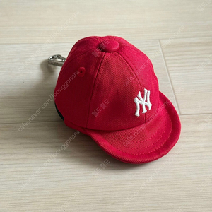 (새상품) MLB 엠엘비 베이직 볼캡 파우치 키링 뉴욕양키스 레드