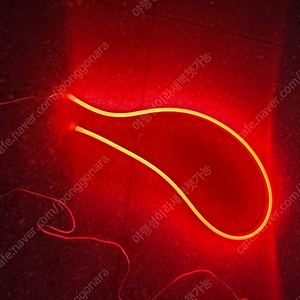 네온 LED 줄조명 오렌지 색상 1M (130cm 정도)
