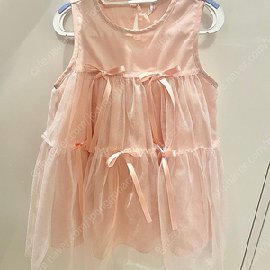 피치피넛 레이스 리본 여아 원피스 s