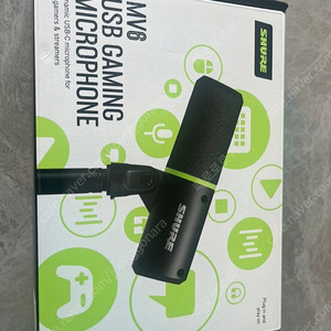 SHURE MV6 슈어 게이밍 USB-C 스피치 마이크