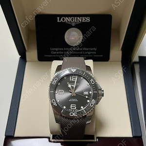 론진 하이드로 콘퀘스트 하콘 41mm 오토매틱 그레이 회판 풀박스