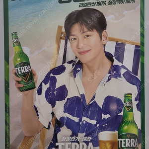 테라 맥주 지창욱 포스터 브로마이드 가로45 세로62