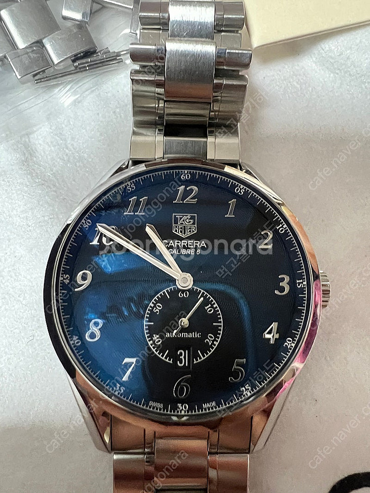 태그호이어 까레라 39mm 헤리티지 논크로노 검판 아라...--0