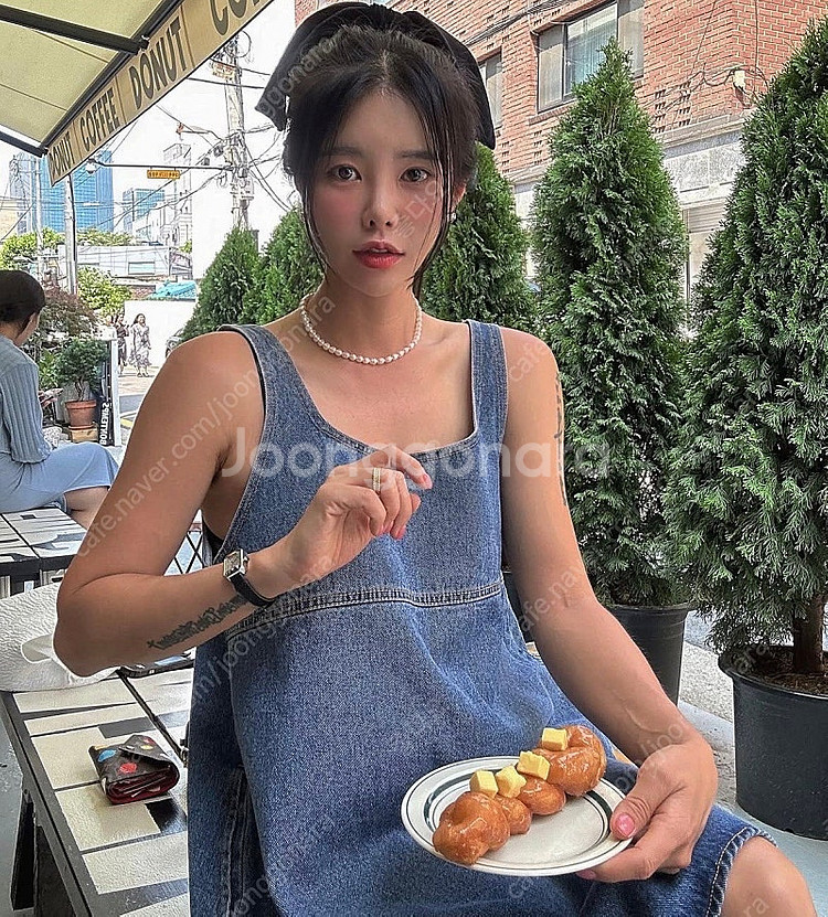 미니모어 제작 데님원피스 M(롱기장) 82,000->택포 5만--5