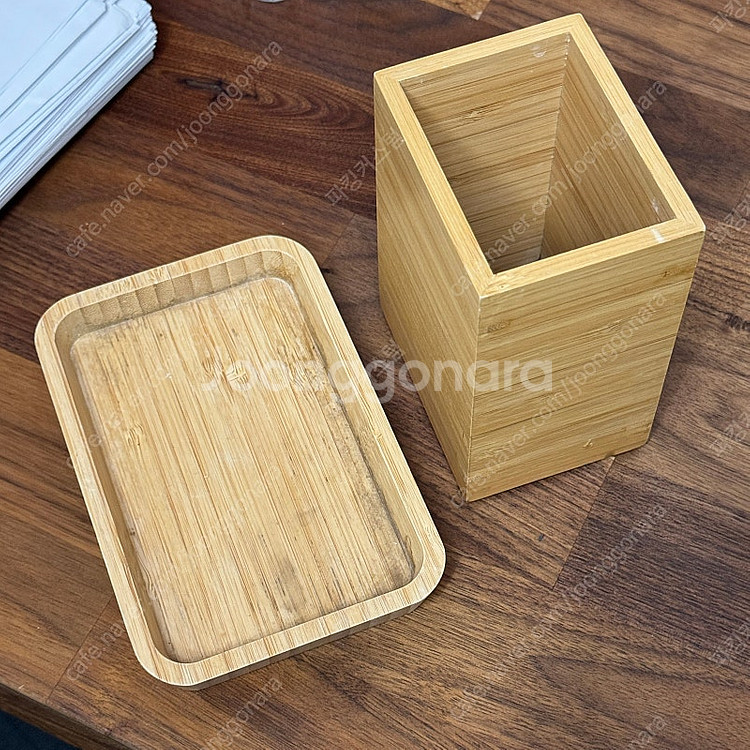 이케아 대나무 칫솔꽂이 트레이 드라간 화장실 욕실 보관...--0