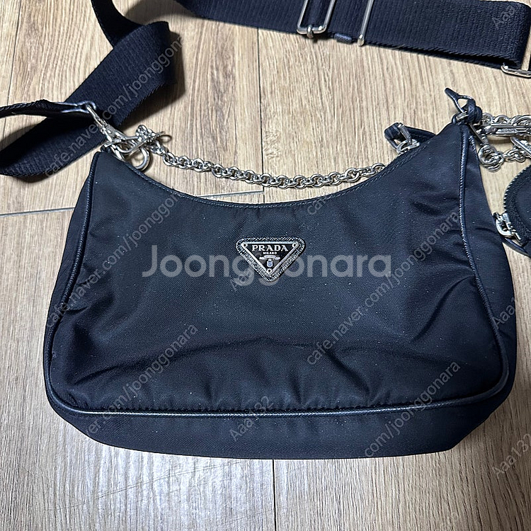 정품보증o 프라다 리나일론 테수토 호보백 체인백--2
