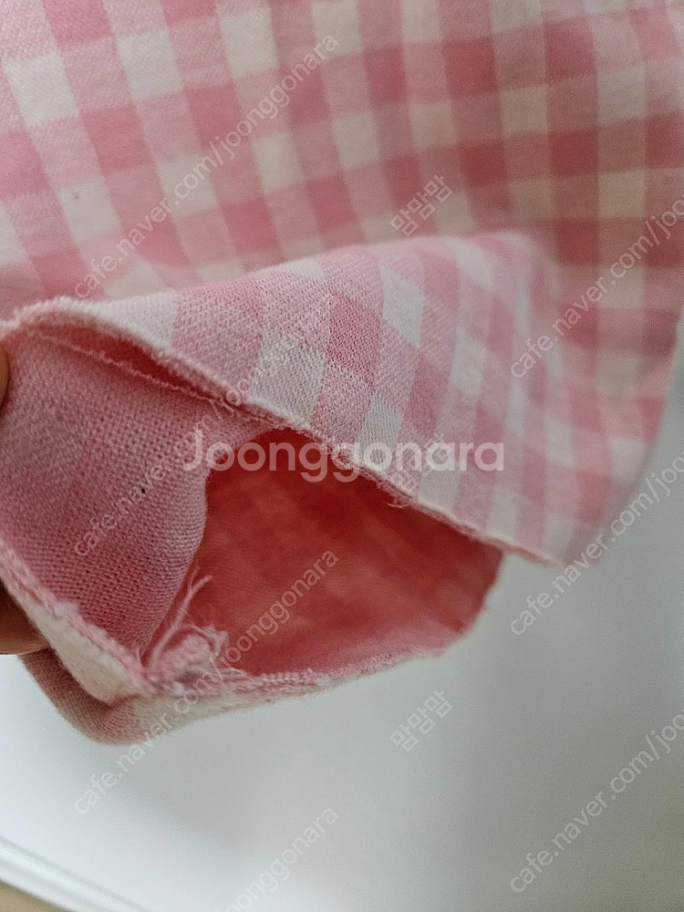 율하네 율하맘 체크팬츠 핑크색상--7