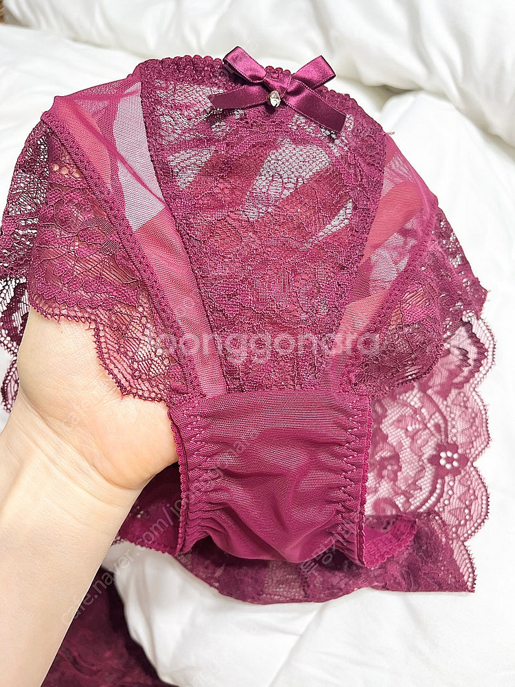 메종르자비 여성 속옷/에블린/섹시 레이스망사--1