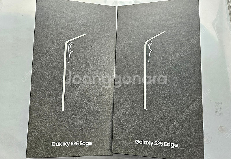 자급제 갤럭시s25 엣지 블랙 .실버 색상 512 미개...--0