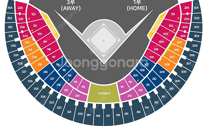 6월8일 롯데 vs 두산 잠실 /외야석/레드석/블루석 ...--0