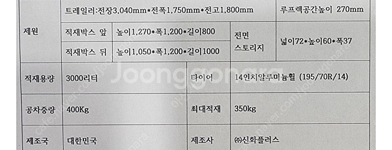 신화T52 캠핑 카고 트레일러 그레이--7