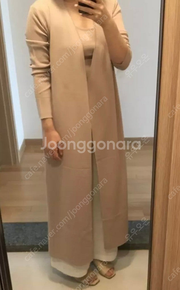 오르 orr 고밀도 봄 여름 가디건 블랙--3