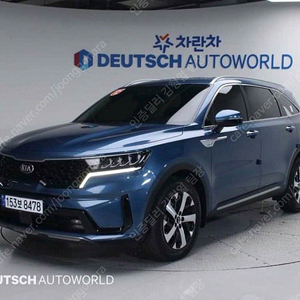 쏘렌토 중고 신형 쏘렌토 MQ4 중고 쏘렌토 중고차 파란색 2021년식 78,665km 디젤 2.2 2WD 프레스티지 중고차금리
