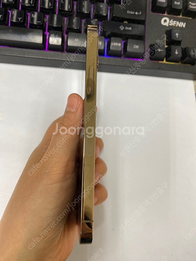 204354 아이폰12프로 골드 S급 128GB 무잔상...--5