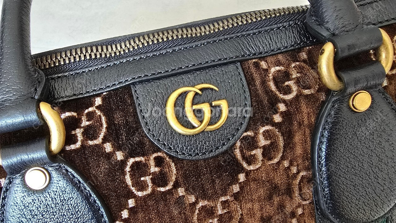 GUCCI 구찌 남성 벨벳 트레블백 더플백 크로스백 명...--7