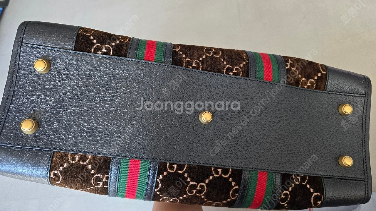 GUCCI 구찌 남성 벨벳 트레블백 더플백 크로스백 명...--8