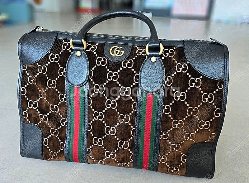 GUCCI 구찌 남성 벨벳 트레블백 더플백 크로스백 명...--0