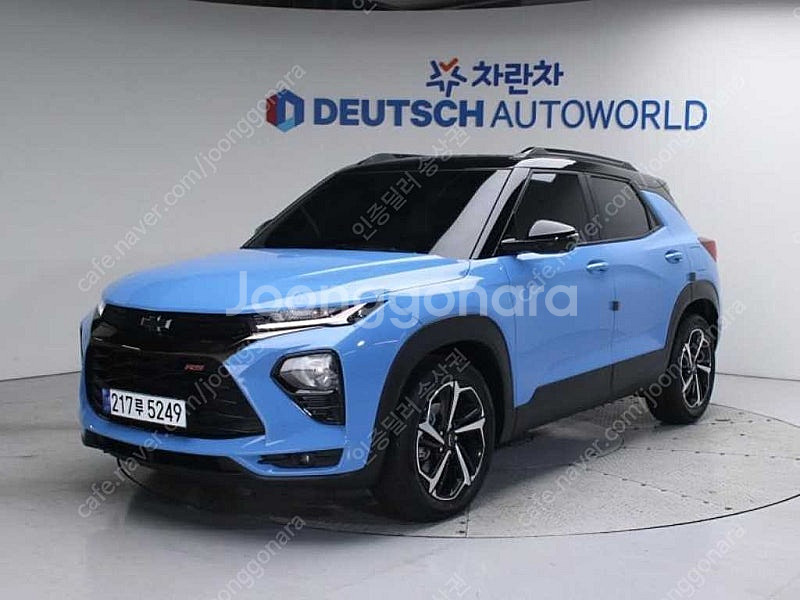 트레일블레이저 중고 쉐보레 중고 승용차 하늘색 2022...--0