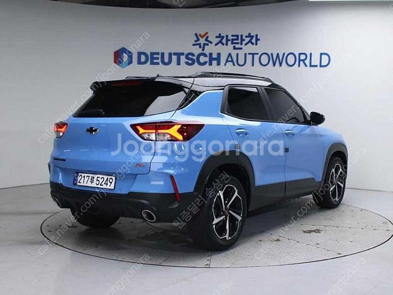 트레일블레이저 중고 쉐보레 중고 승용차 하늘색 2022...--5