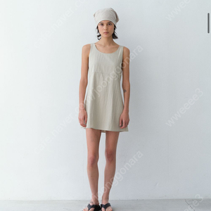 레터 카일라 미니원피스 카키