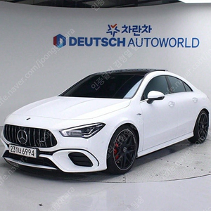 벤츠 CLA 중고 벤츠 CLA클래스 중고 흰색 2023년식 4,238km AMG CLA 45 S 4MATIC+ 개인사업자 차량구매