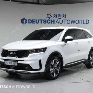 쏘렌토 중고 가격 쏘렌토 하이브리드 중고 쏘렌토 중고차 흰색 2022년식 HEV 1.6 2WD 프레스티지 개인사업자 차량구매
