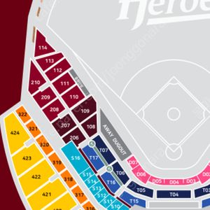 6월 8일 LG vs 키움전 3루 3층 312구역 단석 만원에 양도합니다
