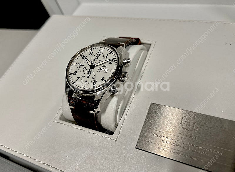 iwc 정품 150주년 크로노파일럿 판매--3