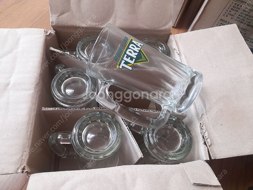 (팝니다) 생맥주잔 500cc 300cc(테라, 카스)...--6