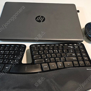 HP 노트북 i5 11세대, ms스컬프트 마우스 키보드포함