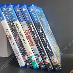 ps4 cd 6장 언차티드4 갓오워 원피스해적무쌍3 아캄나이트 레고어벤저스 호라이즌제로던