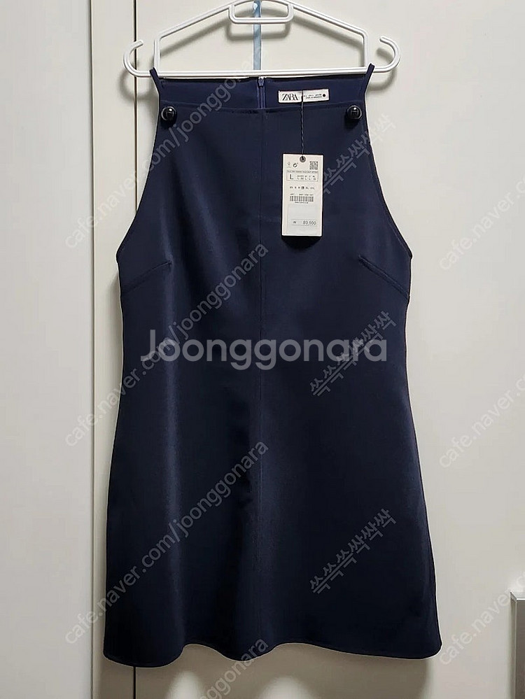 (새상품) ZARA 자라 버튼티테일 미니원피스 네이비 ...--5