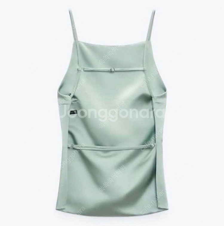 (새상품) ZARA 자라 실크 백오픈 탑 XXL--3