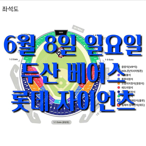일요일 6월 8일 롯데 자이언츠 두산 베어스 1루 3루 테이블석 블루석 블루 오렌지석 오렌지 롯데 두산 1루 3루 레드석 레드 네이비석 네이비 그린석 그린 외야 야구 티켓 표 응원